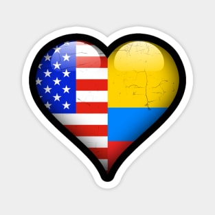 Half American Half Colombian - Gift for Colombian From Colombia Magnet