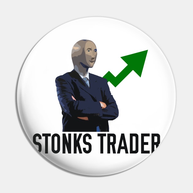 Stonks Trader Pin by giovanniiiii