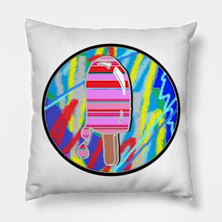 ice cream graffiti 7 Pillow