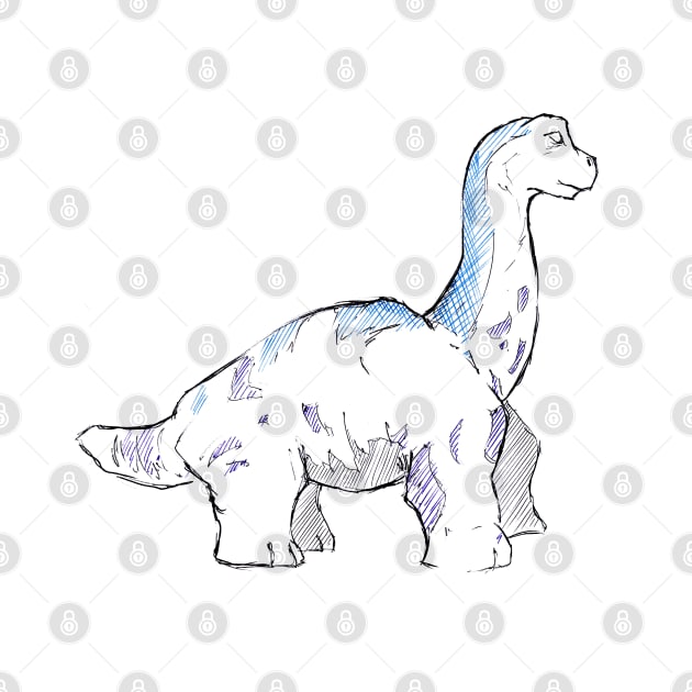 Baby brachiosaurus by Unchained Tom