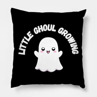 Little Ghoul Growing. Halloween, cute ghost, pregnancy Pillow