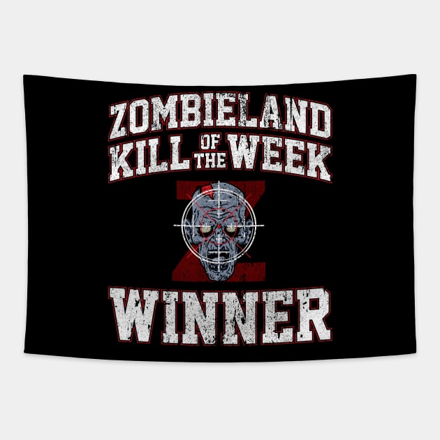 Zombieland Kill of the Week Winner Tapestry by huckblade