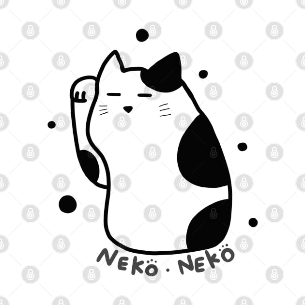 Neko Cat (with text) by Marinaaa010