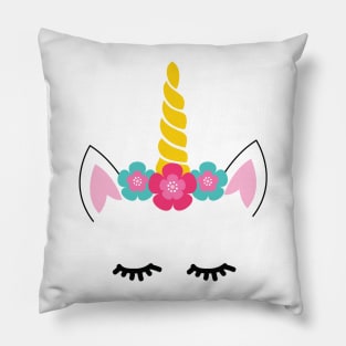 Unicorn face Pillow