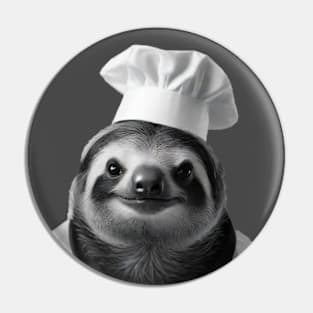 Slow Food Sloth - Funny Pin