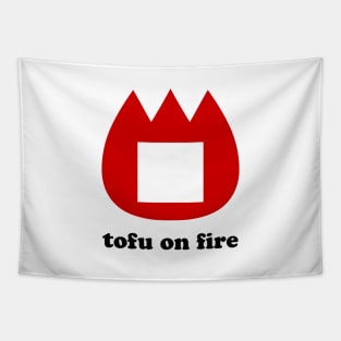 📛 tofu on fire Tapestry