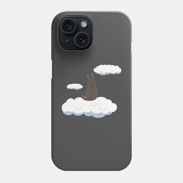 Cat in heaven Phone Case by RosanneCreates