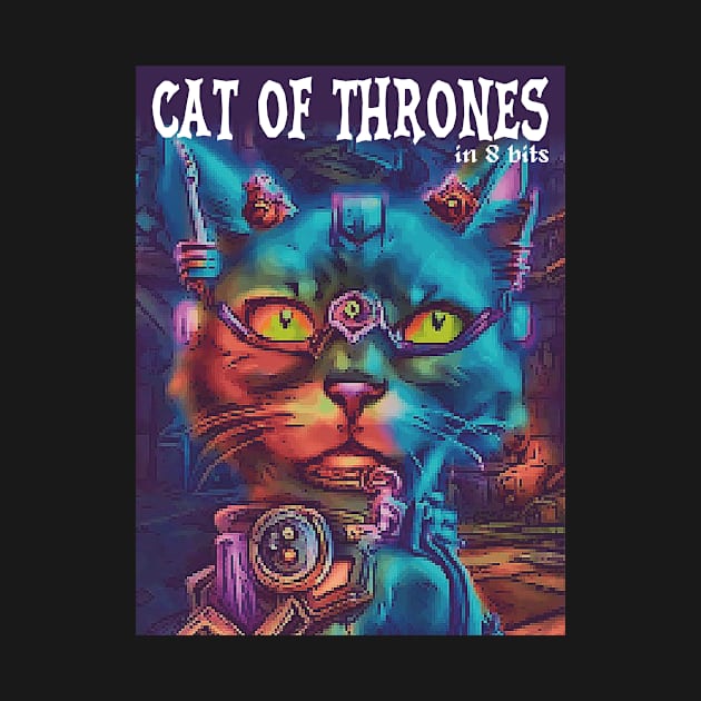 CAT OF THRONES in 8 bits by kokonft