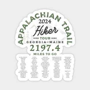 Appalachian Trail 2024 Tour Shirt Magnet