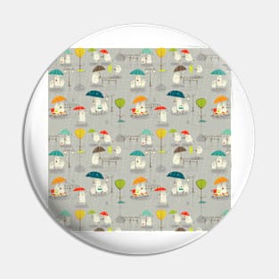 Sheep in the rain Pin