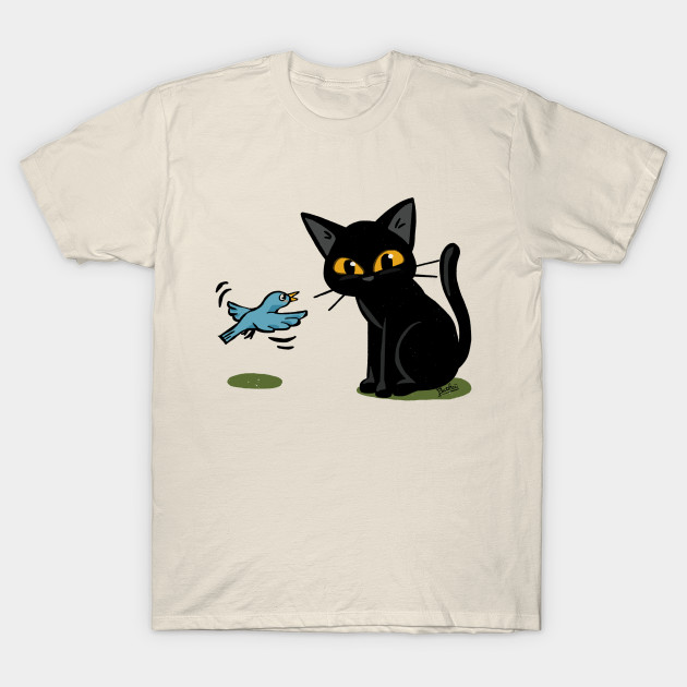 Talking With The Bird Cat T Shirt Teepublic