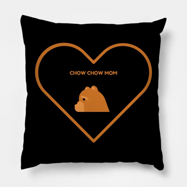 Chow Chow Mom Pillow by Art By Mojo