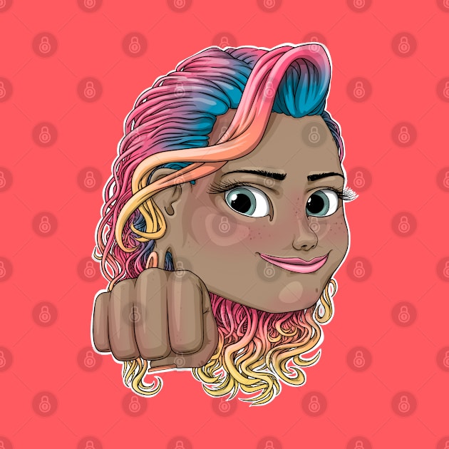 Reva Prisma fist bump emoji design by Mei.illustration