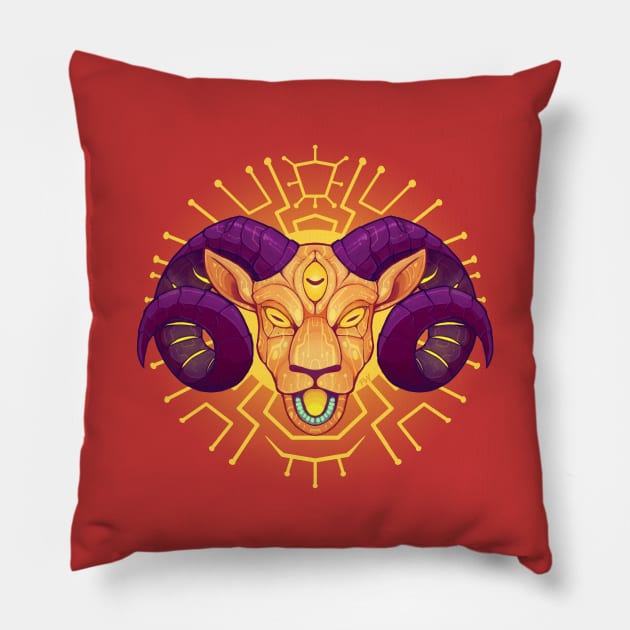 Electric Sheep Pillow by Psychonautic