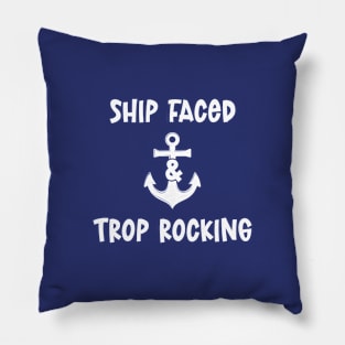 Ship Faced And Trop Rocking Pillow