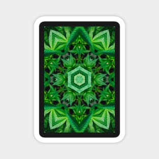 Kaleidoscope Marijuana Mandala Magnet