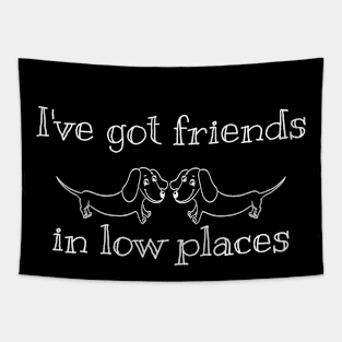 I've got friends in low places lovers dog friends Tapestry