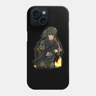 Female Israel Defense Forces soldier. Phone Case