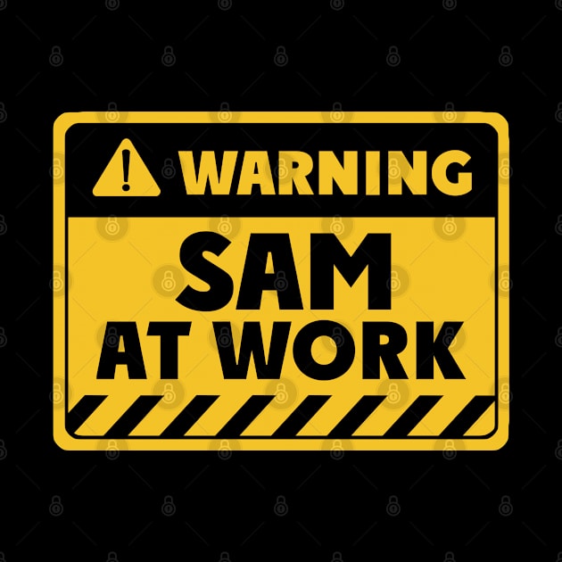 sam at work by EriEri