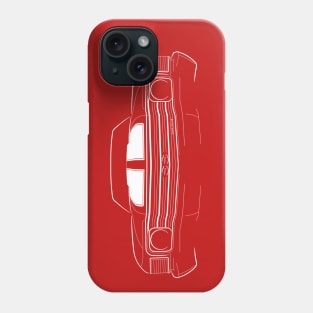 1972 Chevy Chevelle - front stencil, white Phone Case