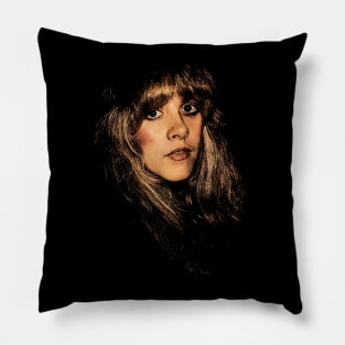 Vintage stevie nicks 80s Pillow