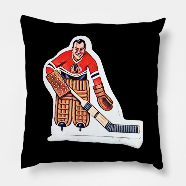 Coleco Table Hockey Players -Chicago Blackhawks Goalie Pillow by mafmove