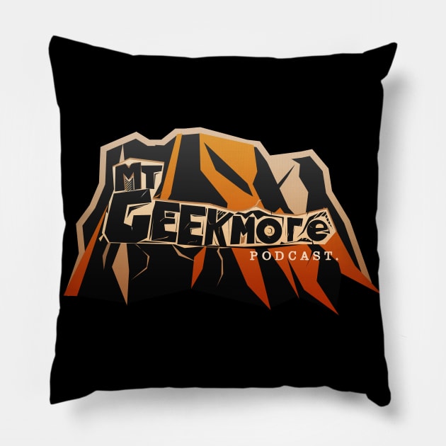 Mt. Geekmore logo Pillow by GeekBro Podcast Network