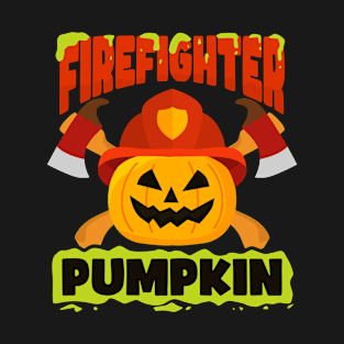 Halloween Firefighter Shirt | Firefighter Pumpkin T-Shirt