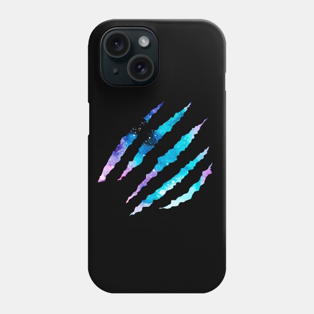 Galaxy Claw Slash Phone Case by Lady Lilac