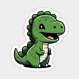 Happy Green Dinosaur Magnet