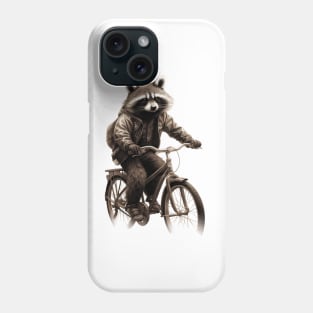 Raccoon on a Bike Phone Case