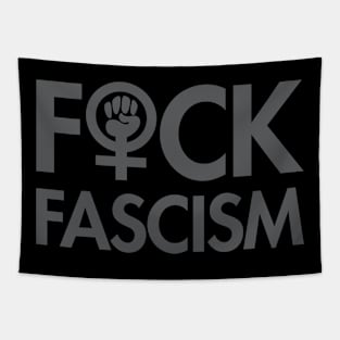 FCK Fascism - censored - subtle gray Tapestry