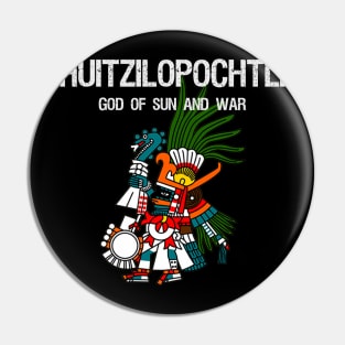 Huitzilopochtli God Of Sun And War Pin