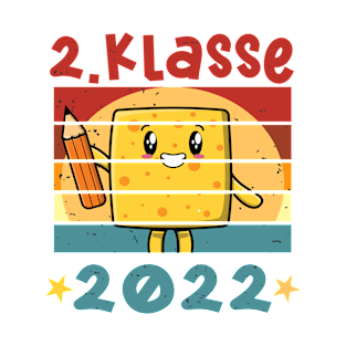 2. Klasse 2022 Kawaii Anime Schulbeginn T shirt T-Shirt