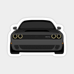 DODGE DEMON FRONT DARK-GREY Magnet