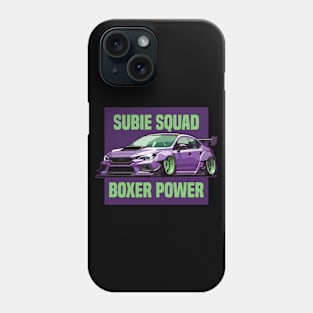 Subaru STI Car Art - Impreza WRX Widebody Modified Stance JDM Car Phone Case