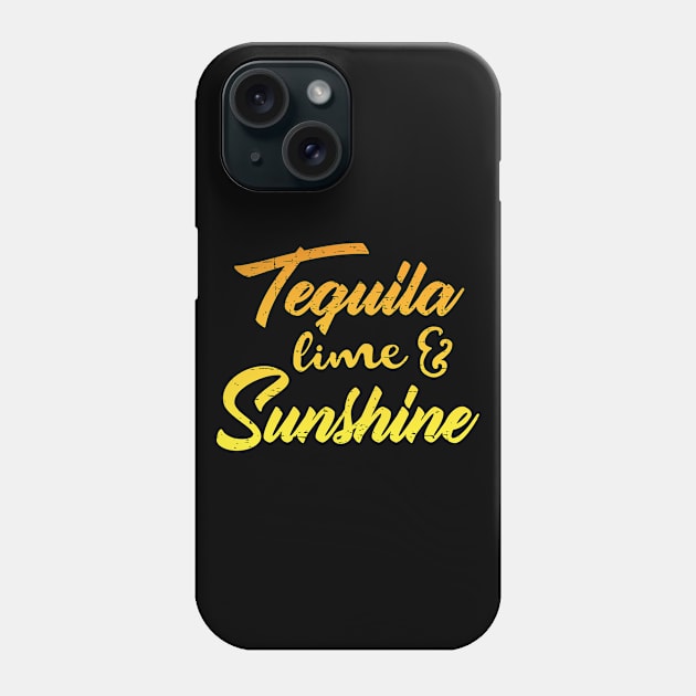 Tequila, Lime, Sunshine - color design Phone Case by verde