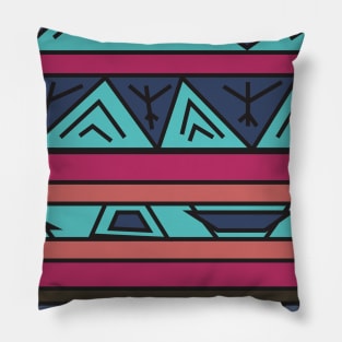 Ethnic background folk african pattern Pillow