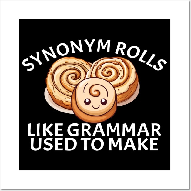Synonym Rolls Sticker, Like Grammar Made Sticker, Cinnamon Roll Meme  Sticker
