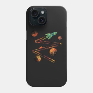 Space Rocket zigzag Phone Case