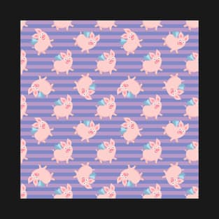 Lovely Pig Pattern T-Shirt