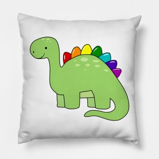 LGBTQ Pride Dinosaur T-Shirt Pillow