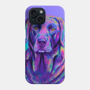 Purple Labrador Retriever Dog Phone Case