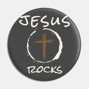 Jesus Rocks Pin