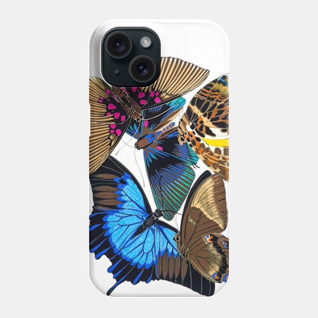 Butterflies Watercolor #12 Phone Case by olemanner