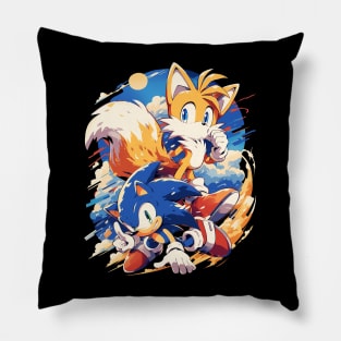 sonic and tails Pillow