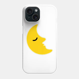 Sleeping Moon Emoticon Phone Case