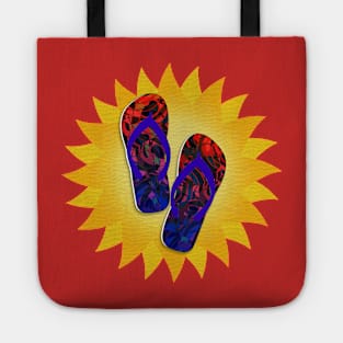 Summer Sunshine and Blue Flip-Flops Tote