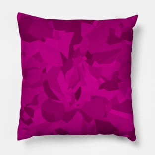 Bright Pink Abstract Pattern Pillow