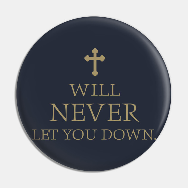 I Will Never Let You Down Gold Cross Hebrews 13 5 Cross Pin Teepublic I Will Never Let You Down Gold Cross Hebrews 13 5 Cross Pin Teepublic